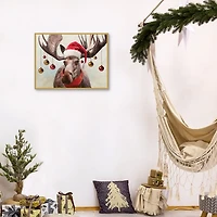 Holiday Moose Framed Art Print