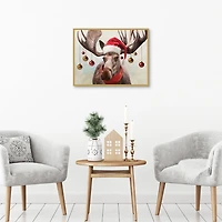Holiday Moose Framed Art Print