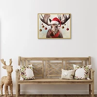 Holiday Moose Framed Art Print