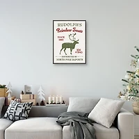 Reindeer Treats Framed Canvas Print