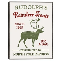 Reindeer Treats Framed Canvas Print