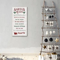 Santa's Rules Framed Canvas Print