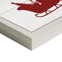 Santa's Rules Framed Canvas Print