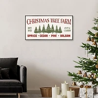 Christmas Tree Farm Framed Canvas Art