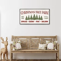 Christmas Tree Farm Framed Canvas Art