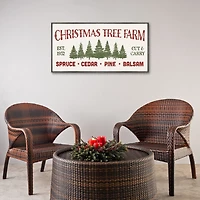 Christmas Tree Farm Framed Canvas Art