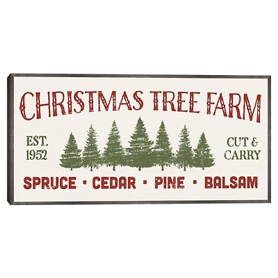 Christmas Tree Farm Framed Canvas Art