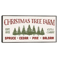 Christmas Tree Farm Framed Canvas Art