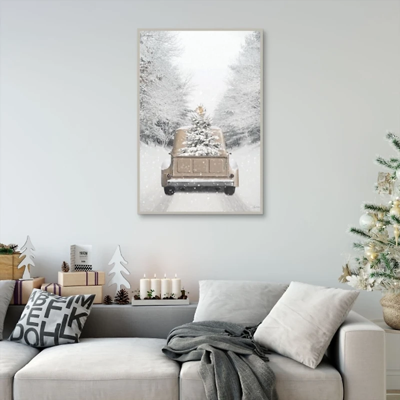 Gold Christmas Framed Art Print