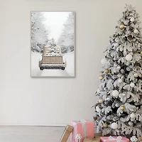 Gold Christmas Framed Art Print