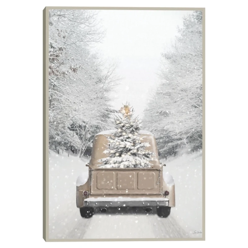 Gold Christmas Framed Art Print