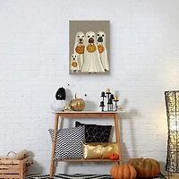 Trick or Treat Dogs Canvas Art Print