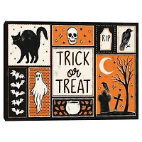 Trick or Treat Collage Canvas Art Print