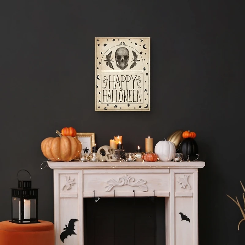 Happy Halloween Macabre Canvas Art Print