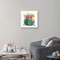 Plaid Pumpkin Harvest Canvas Art Print