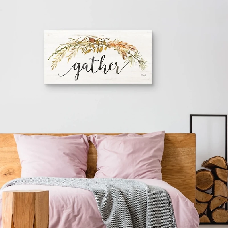 Gather Garland Fall Canvas Art Print