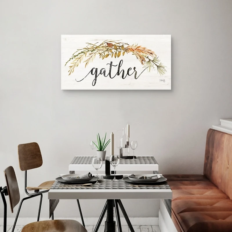 Gather Garland Fall Canvas Art Print