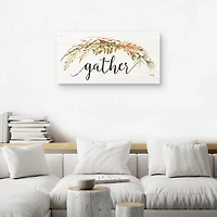Gather Garland Fall Canvas Art Print
