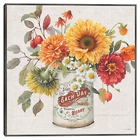 Autumn in Bloom Framed Canvas Art Print