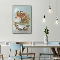 Harvest Arrangement Framed Canvas Art Print