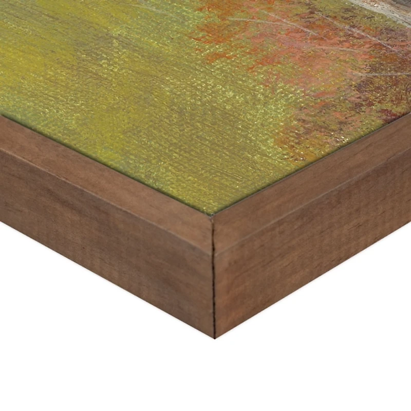 Pumpkin Farm Framed Canvas Art Print