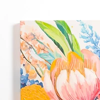 Glowing Florals Canvas Art Print
