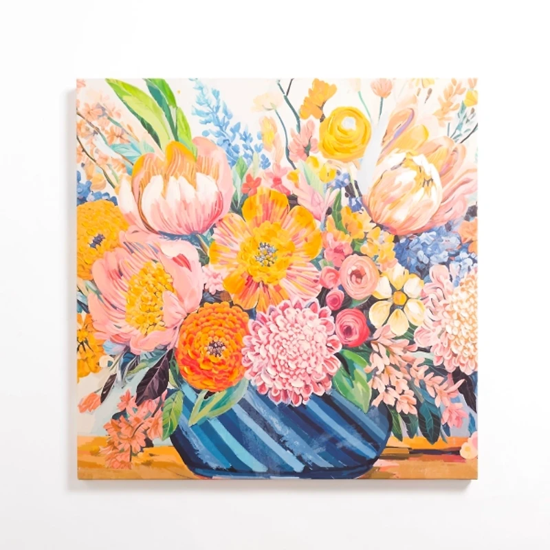 Glowing Florals Canvas Art Print