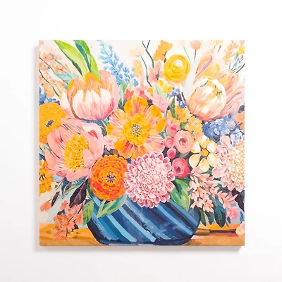 Glowing Florals Canvas Art Print