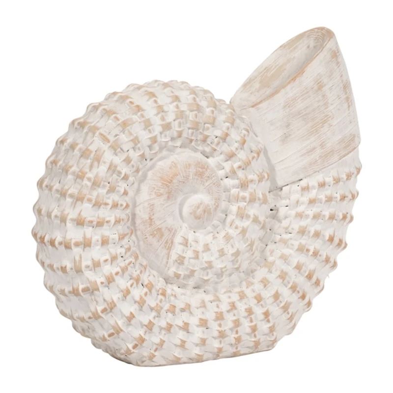 White Woven Seashell Statue