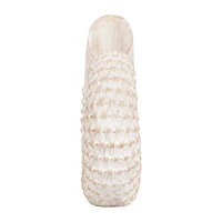 White Woven Seashell Statue