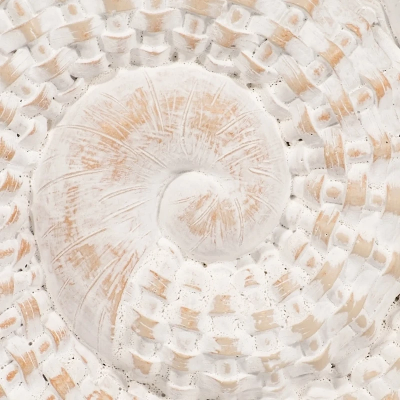 White Woven Seashell Statue