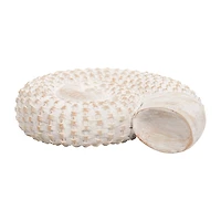 White Woven Seashell Statue