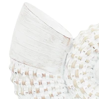White Woven Seashell Statue