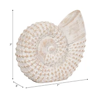 White Woven Seashell Statue