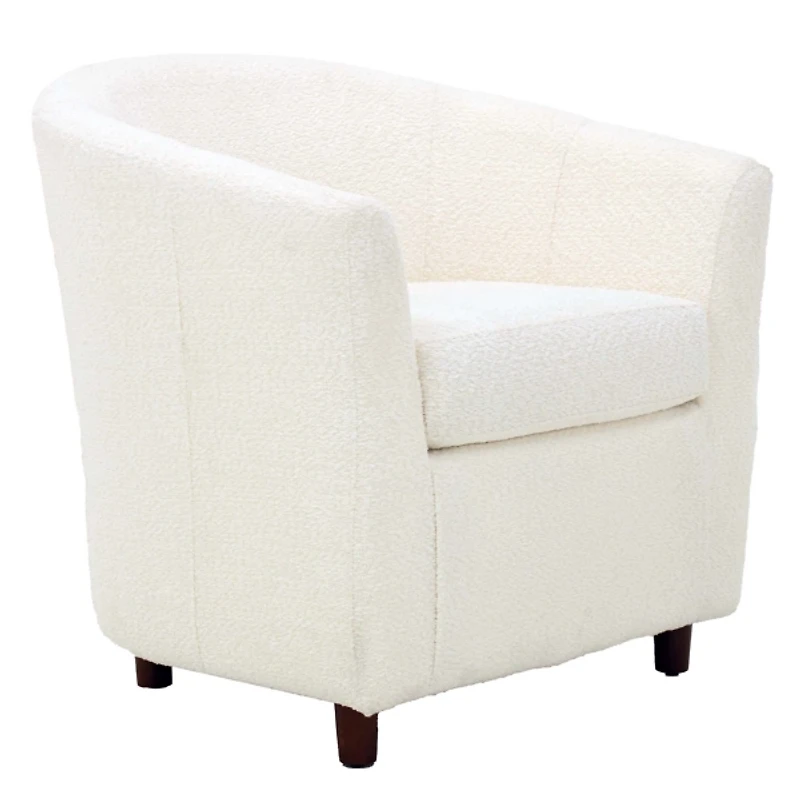 Ivory Boucle Parker Club Chair