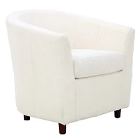 Ivory Boucle Parker Club Chair