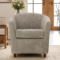 Pewter Boucle Parker Club Chair