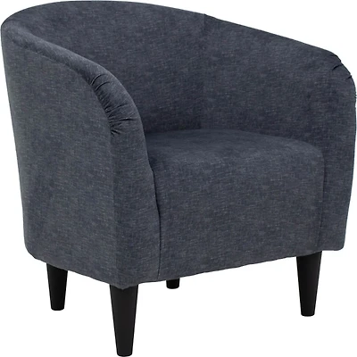 Anthracite Blue Aston Barrel Accent Chair