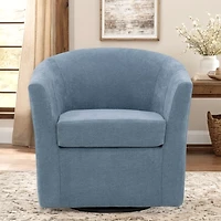 Sky Blue Chloe Swivel Accent Chair