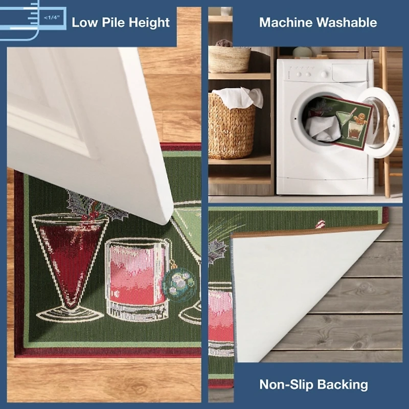 Christmas Party Accent Rug, 24x34