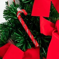 Pre-Lit Red Bow Christmas Tree Arrangement