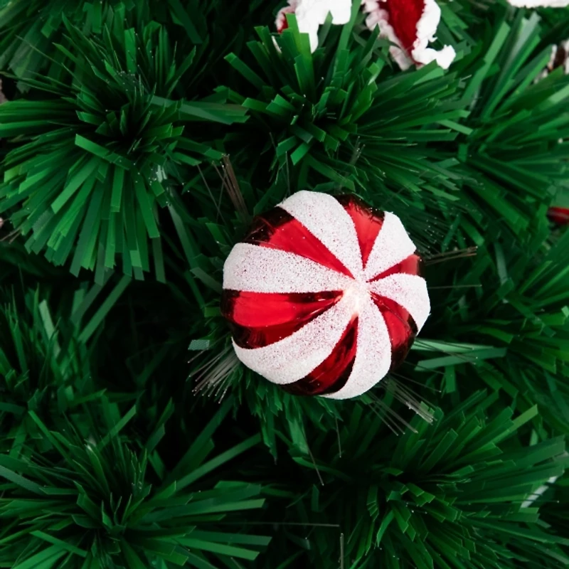 Pre-Lit Poinsettia Christmas Tree Arrangement