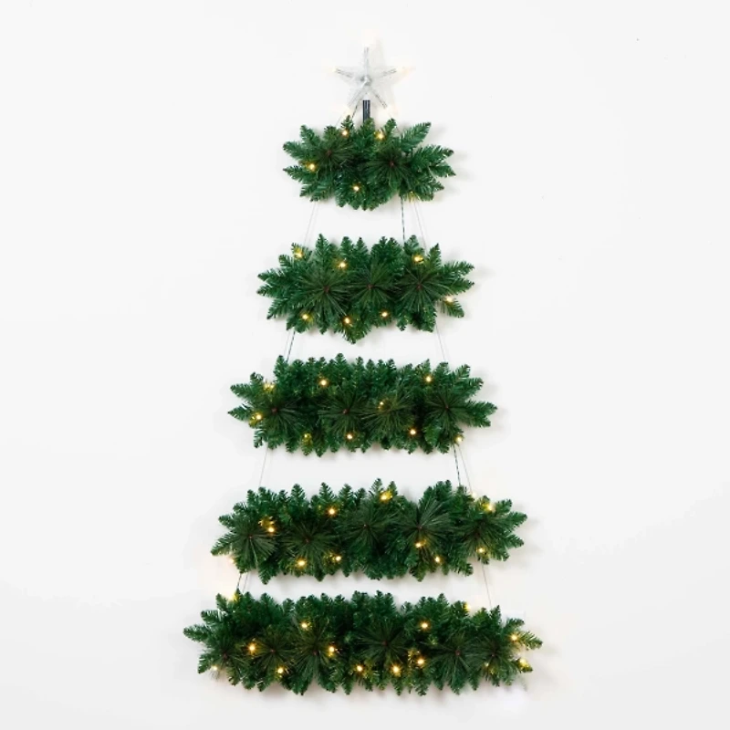 5 ft. Pre-Lit Wall Hanging Christmas Tree