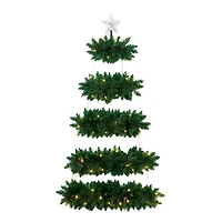 5 ft. Pre-Lit Wall Hanging Christmas Tree