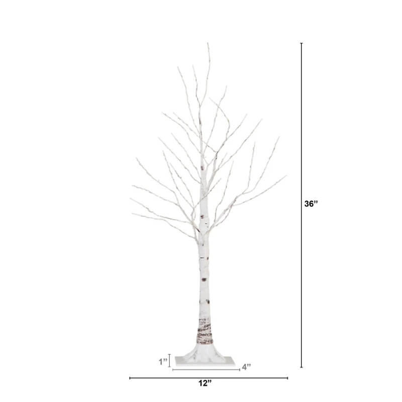 ft. LED White Birch Christmas Tree