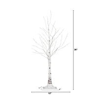 ft. LED White Birch Christmas Tree