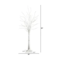 ft. LED White Birch Christmas Tree