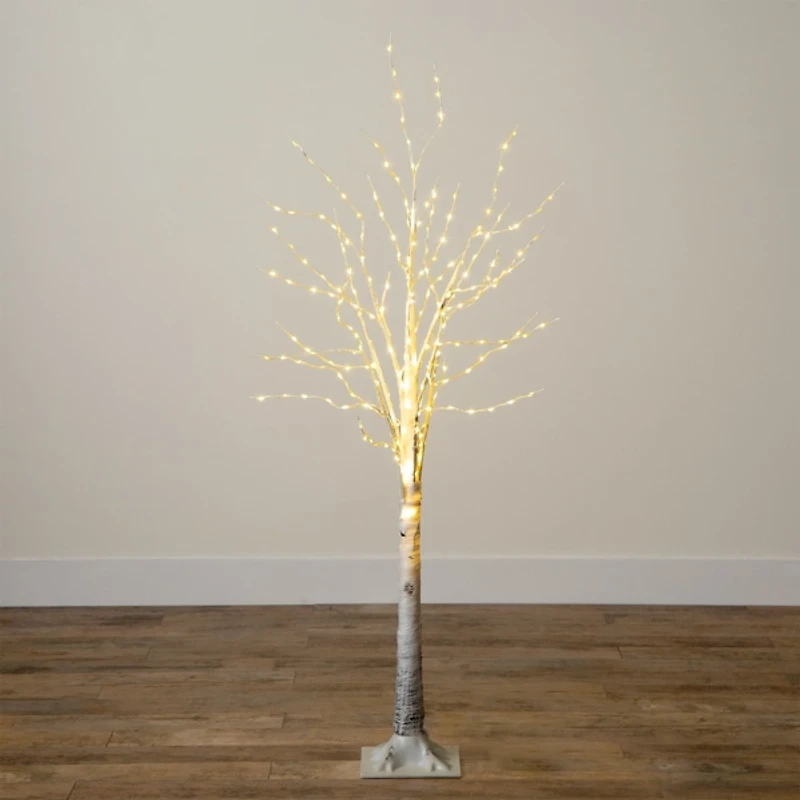 ft. LED White Birch Christmas Tree