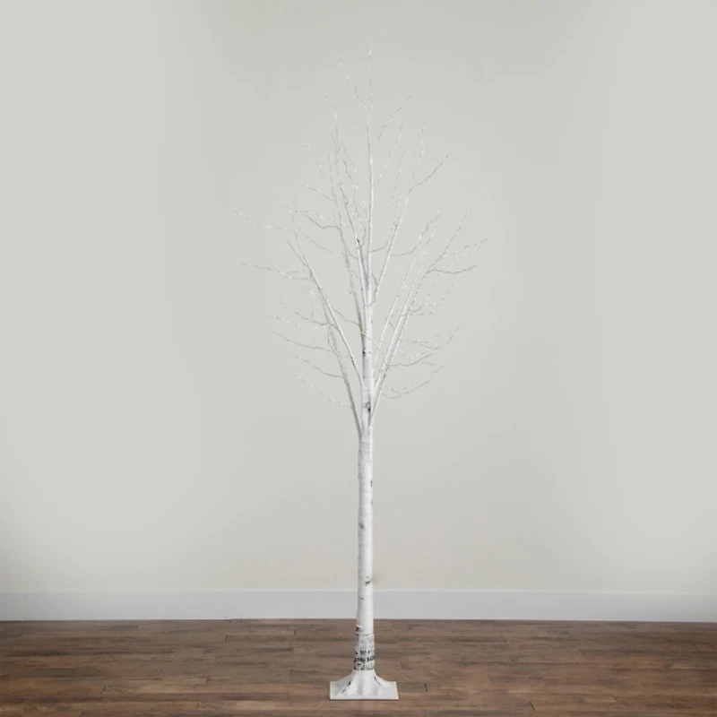 8 ft. LED White Birch Christmas Tree