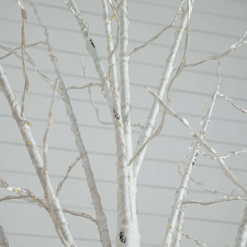 8 ft. LED White Birch Christmas Tree